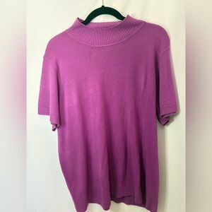 Sag Harbor Vibrant Purple Knit Top
